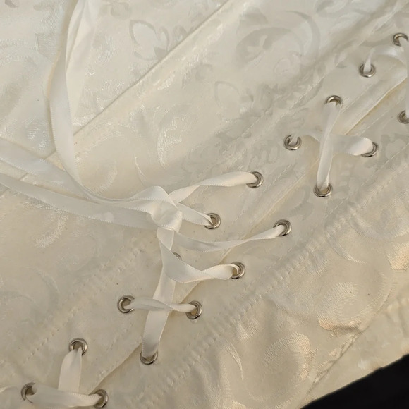 Vintage Brocade Sexy Corset Lace  Up Corsets Gothic Corset Top Bustier Corselet - Picture 8 of 10